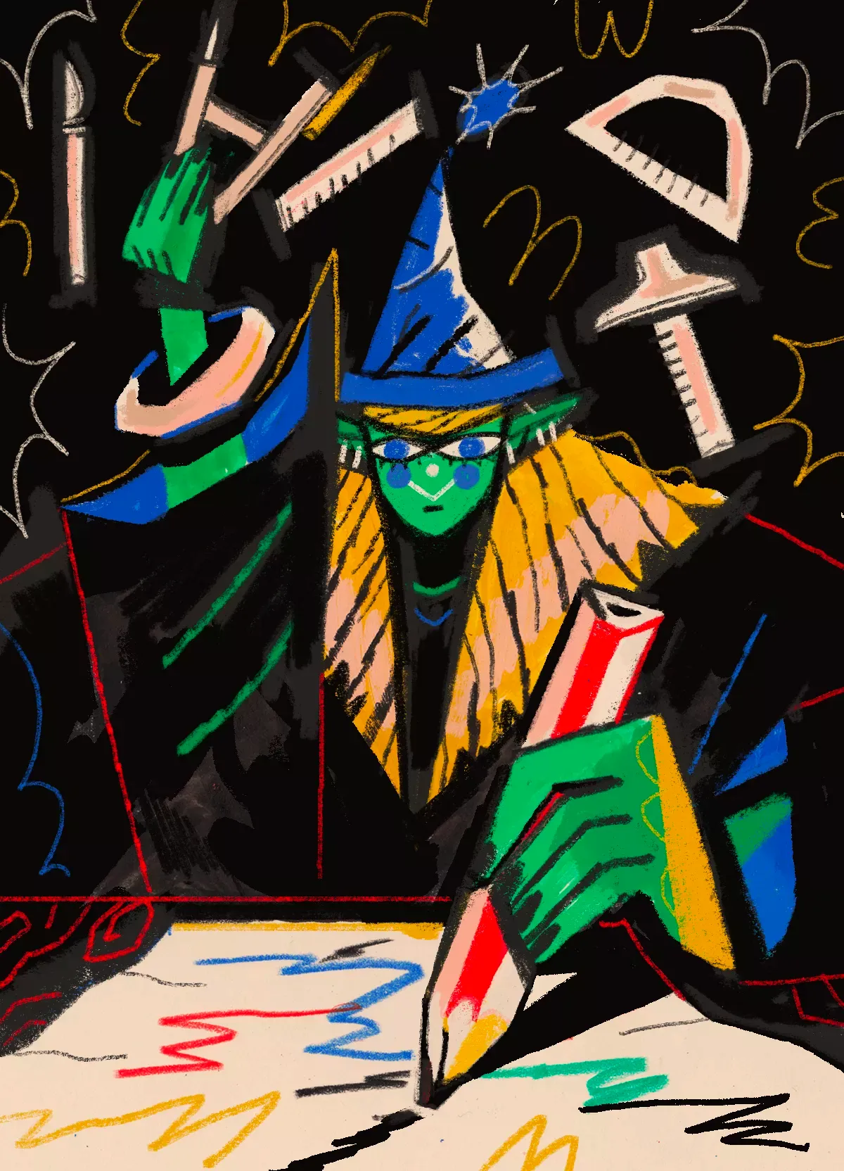 Illustration of creative sorcery